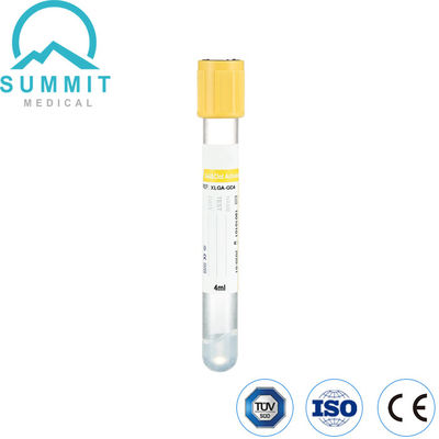 Yellow Top Gel and Clot Activator Tube for Blood Collection 4ml