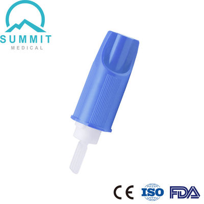 Convenient Blood Collection Safety Lancet with Surgical Blade 21G 2.2mm Light Blue