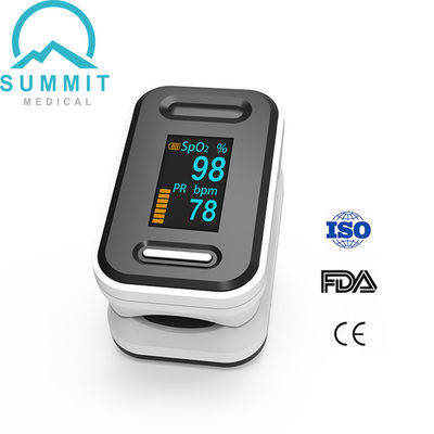 TUV CE ISO FDA Fingertip Pulse Oximeter Waveform Parameter Black White