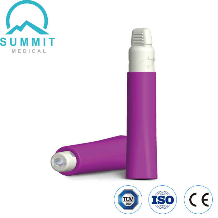 Purple 28G 1.8mm Diabetic Safety Blood Lancet with Triple Beveled Needle