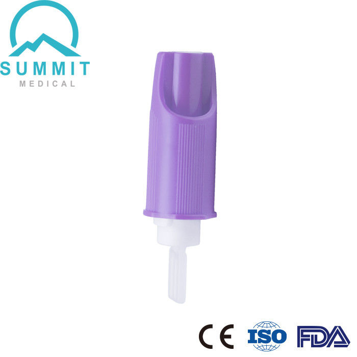 Purple Soft Touch Activated Safety Blood Lancets 30G