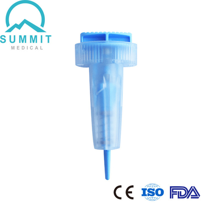 Sterile Push Button Lancet 28G 1.6mm For Blood Glucose Testing