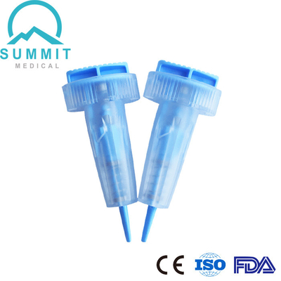 Sterile Push Button Lancet 28G 1.6mm For Blood Glucose Testing