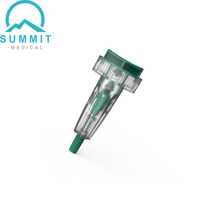 Top Push Button Activated Safety Lancet For Fingertip Blood Sampling