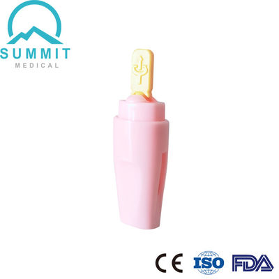 Gamma Sterilized Auto Retractable Safety Lancet Needle 21G 2.2mm Yellow