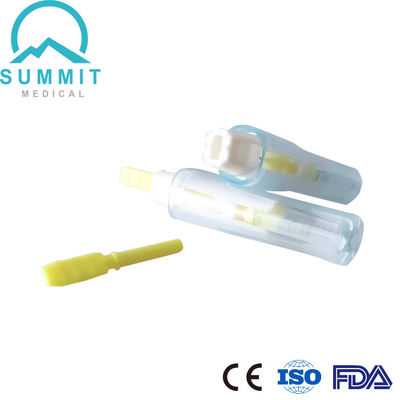 Single Use Safety Lancet with Auto Prick Mechanism 26G 1.8mm Yellow