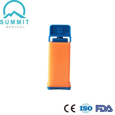 Single Use Auto Lancing Device Safety Blood Lancet 21G 2.2mm Orange