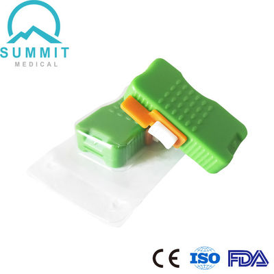 Heel Blade Infant Lancet 1.0mm*2.5mm, Green, 50 Pcs Per Pack