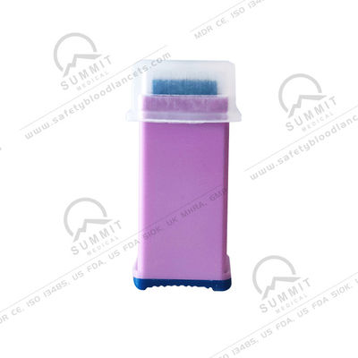 Medical Disposable Safety Blood Lancet 28G 1.8mm with Pull Top Cap