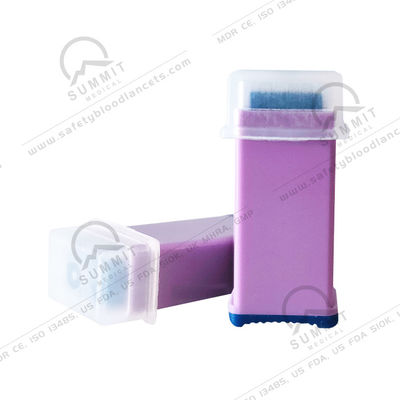 Medical Disposable Safety Blood Lancet 28G 1.8mm with Pull Top Cap