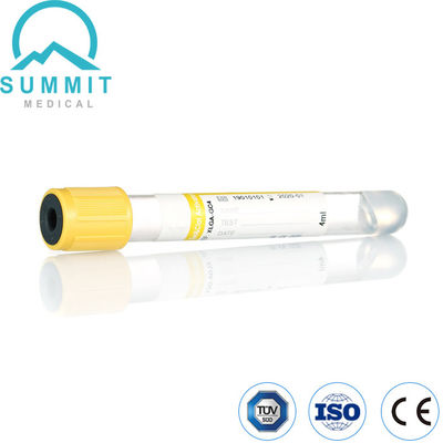 Yellow Top Gel and Clot Activator Tube for Blood Collection 4ml