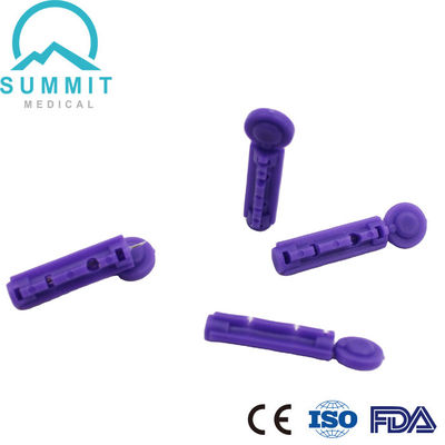 Gamma Sterilized Twist Blood Lancet Needle 30G Purple for Blood Sugar Testing