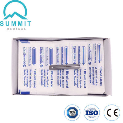 Hospital Use Simple Steel Blood Test Lancet Individually Wrapped