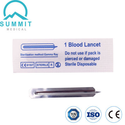 Hospital Use Simple Steel Blood Test Lancet Individually Wrapped