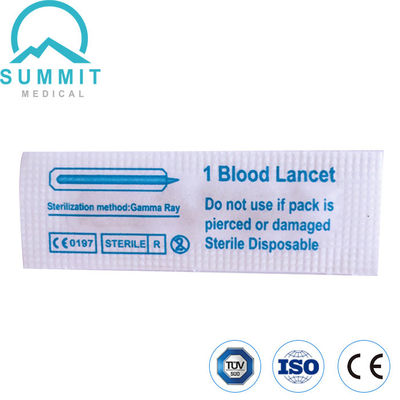 Sterile Finger Prick Stainless Steel Blood Lancet With CE