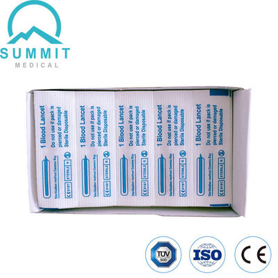 Sterile Finger Prick Stainless Steel Blood Lancet With CE