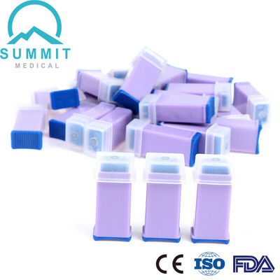 28G 1.8mm Pressure Activated Safety Lancets with Auto Retractable Needle, Purple
