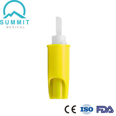 Sterile Blood Collection Safety Lancet Needle 26G 1.6MM Yellow 100 Pieces Per Box