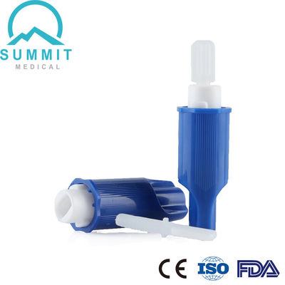 Convenient Blood Collection Safety Lancet with Surgical Blade 21G 2.2mm Light Blue