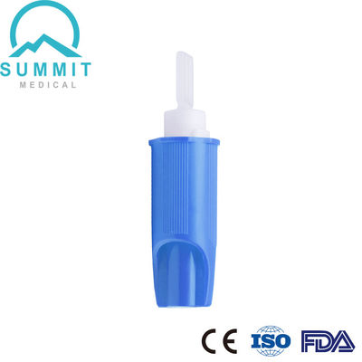 Convenient Blood Collection Safety Lancet with Surgical Blade 21G 2.2mm Light Blue