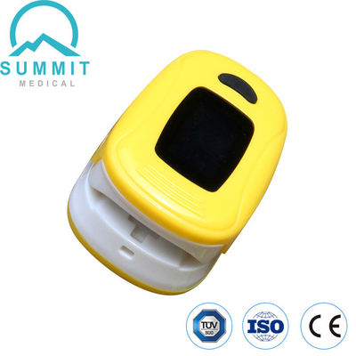 Medical Grade Handheld Pulse Oximeter , CE Yellow Fingertip Pulse Oximeter