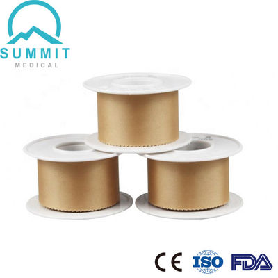 2.5cmX5m Tan Silk Surgical Adhesive Plaster With Plastic Spool