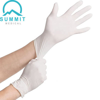 0.08mm Medical Disposable Examination Gloves , Powder Free Sterile Latex Surgical Gloves