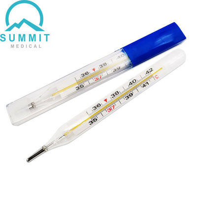 Hospital Oral Armpit Glass Thermometers Clinical Mercury Thermometers Medium Size