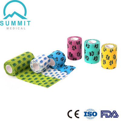 Non Woven Elastic Cohesive Bandage For Wrist Ankle Spraining