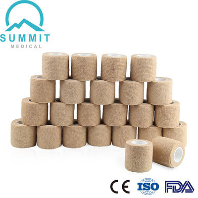 Tan Color Nonwoven Self Adherent Bandage Wrap 2 Inches X 5 Yards