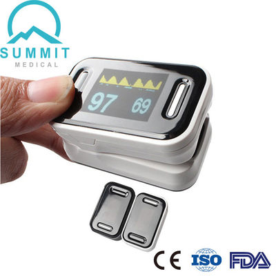 TUV CE ISO FDA Fingertip Pulse Oximeter Waveform Parameter Black White