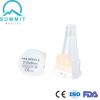 Gamma Sterilized Insulin Pen Needles with Thin Wall Technology 31G 8mm