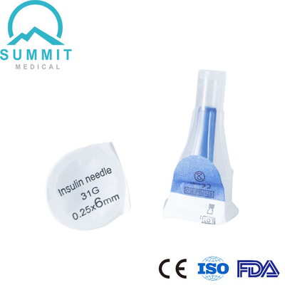 Diabetic Insulin Injection Pen Needles 31G 6mm 100 Pieces