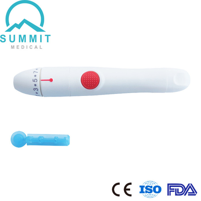 10 Depths Adjustable Auto Blood Lancet Pen Finger Pricking Lancing Device