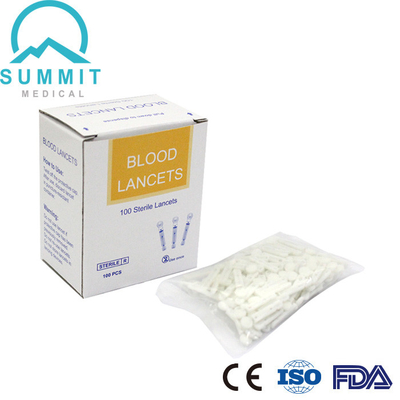 Medical Disposable White Flat Twist Blood Lancet 30G