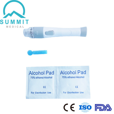 Clear Protective Cap Glucometer Needle Pen For Blood Collection