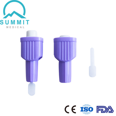 Top Push Button Safety Lancets 30G 1.6mm For Comfortable Blood Sampling