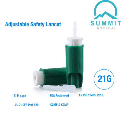 Adjustable Safety Lancet 23G Similar to Roche Accu-Chek Safe-T-Pro Plus Lancet