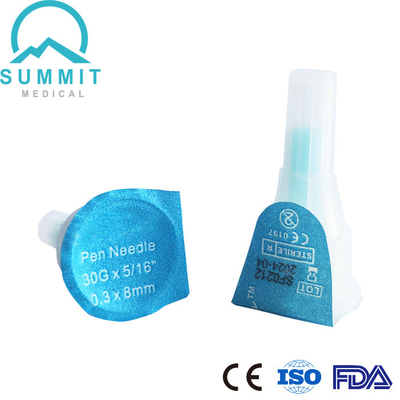 Medical Sterile Injection Needles For Insulin 30G X 5/16'' 0.3x8mm