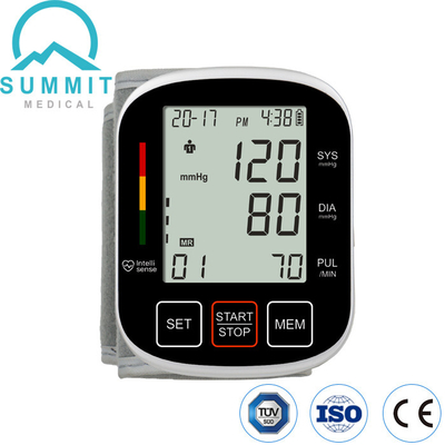 2.3 Inches LCD Display Wrist Blood Pressure Monitors With Ratings Home Use