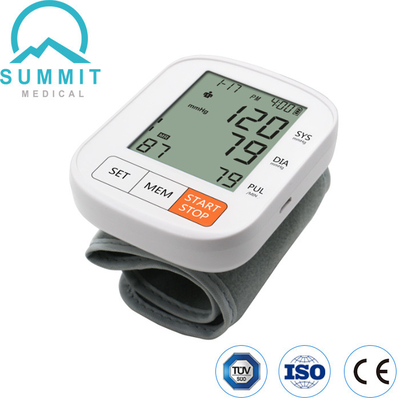 2.3 Inches LCD Display Wrist Blood Pressure Monitors With Ratings Home Use