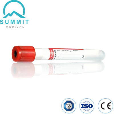 Disposable Red Top Non-Additive Plain Vacuum Blood Collection Tube 2ml