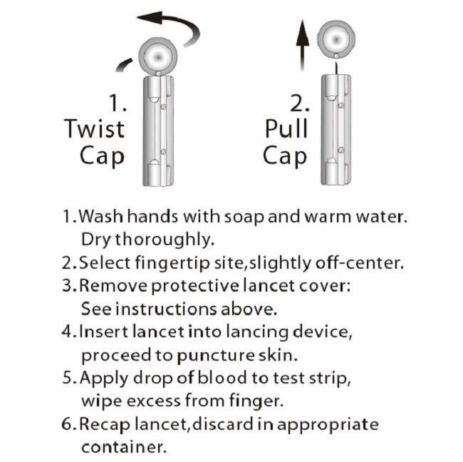 Purple Sterile Single Use Ultra Thin Lancets 30 Gauge Universal