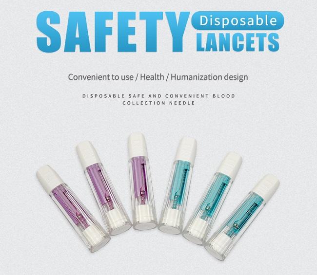 Double Springs 1.8MM Disposable Lancets Single Use 30G