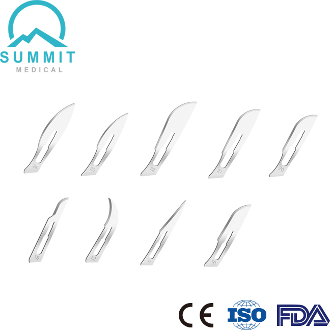 Stainless Steel Surgical Scalpel Blade , Side Activated Single Use Scalpel