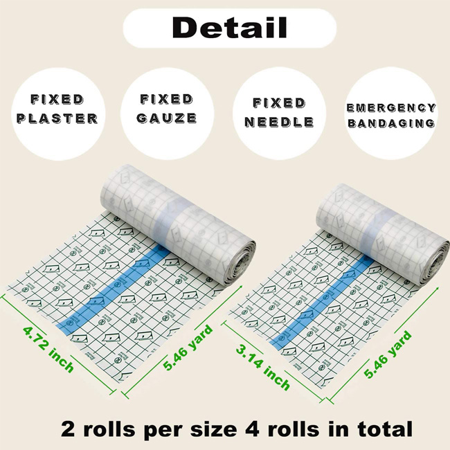 Waterproof Acrylic Acid Adhesive Wound Dressing Roll For Tattoo Aftercare
